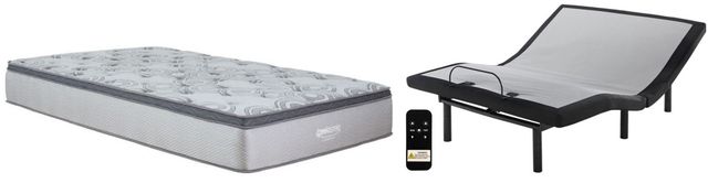 Sierra Sleep® by Ashley® Augusta 2-Piece Wrapped Coil and Good Adjustable Base Queen Mattress Set-0