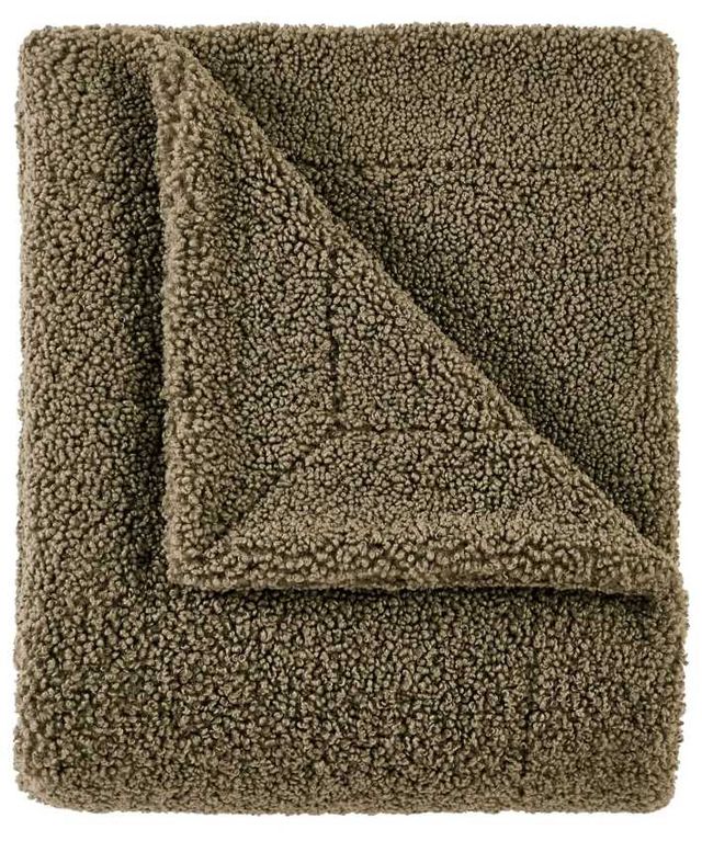 HiEnd Accents Teddy Dark Oak Throw Blanket-0