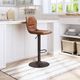 Zuo® Modern Vital Dark Bronze/Vintage Brown Bar Stool-4