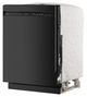 KitchenAid® 24" Black Front Control Built-In Dishwasher with 30+ Total Wash Jets-4