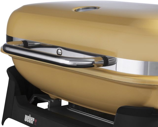Weber® Lumin 26" Golden Yellow Tabletop Electric Grill-3