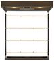 Elements International Hendricks Walnut King Music Bed-3
