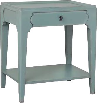 Bassett® Furniture Mayfair Lagoon Bedside Table-0