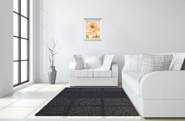Classy Art Beautiful Cream Peonies Script I Wall Art-3
