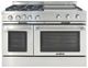 Capital Cooking™ Classic Chef 48" Stainless Steel Sealed Burner Pro Style Gas Range with 24" Griddle-0