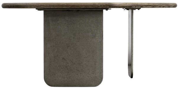 Bernhardt Melba Bernhardt Living Puma 36" Cocktail Table with Graphite Base-4