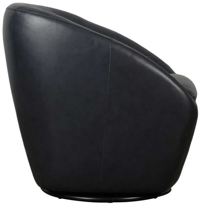 Liberty Furniture Dawson Carmel Slate Leather Swivel Accent Chair-3