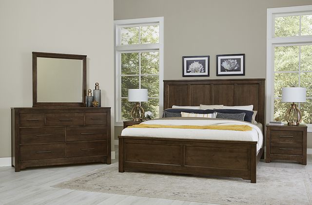 LM Co Home By Vaughan-Bassett Crafted Cherry by Ben & Erin Napier Dark Cherry 7-Drawer Dresser-1