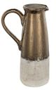 A & B Home Candia Bronze/White Terracotta Pitcher-0