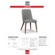 Korson Furniture Corvin Charcoal Side Chair-3