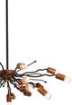 Harp & Finial® Maeve Black/Vintage Brass Chandelier-1