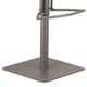 Armen Living Cafe Gray Adjustable Swivel Bar Stool-2