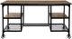 Homelegance® Millwood Weathered Natural Writing Desk with Rustic Black Legs-2