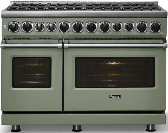 Viking® 7 Series 48'' Eucalyptus Sealed Burner Pro Style Dual Fuel Range-2