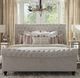 Parker House® Jackie Crepe Queen Upholstered Sleigh Bed-1