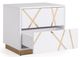VIG Furniture Modrest Nixa Gold/White Nightstand-2