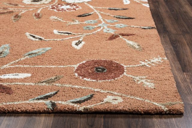Rizzy Home Eden Harbor Orange 3' x 5' Rug-2