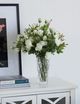 A & B Home White Rose Spray-3