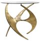 Uttermost® Graciano Glass Top Side Table with Antique Gold Base-0
