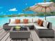 ACME Furniture Salena 5-Piece Beige/Gray Wicker Outdoor Conversation Set-1