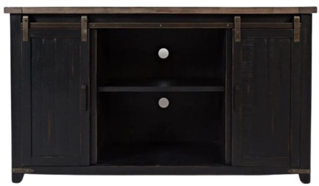 Jofran Inc. Madison County Vintage Black 60'' Barn Door Server-2