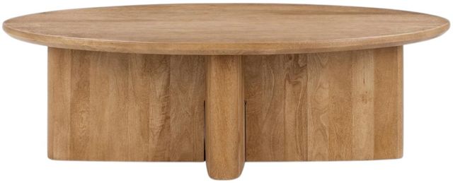 Classic Home Montengo Natural Maple Oval Coffee Table-2