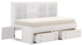 Mazin Furniture Meghan White Full Storage Bed-2