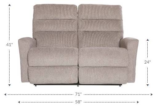 La-Z-Boy® Liam Twilight Power Wall Reclining Loveseat with Headrest and Lumbar-2
