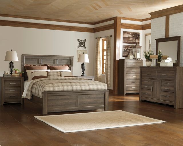 Signature Design by Ashley® Juararo Dark Brown King/California King Panel Footboard-3