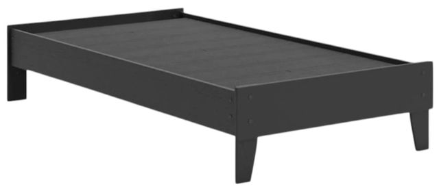 Signature Design by Ashley® Socalle Matte Black Youth Twin Platform Bed-1