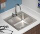 Elkay Lustertone® Classic Lustrous Satin 19-1/2" x 19" x 7-1/2" 2-Hole Single Bowl Drop-In Sink-2