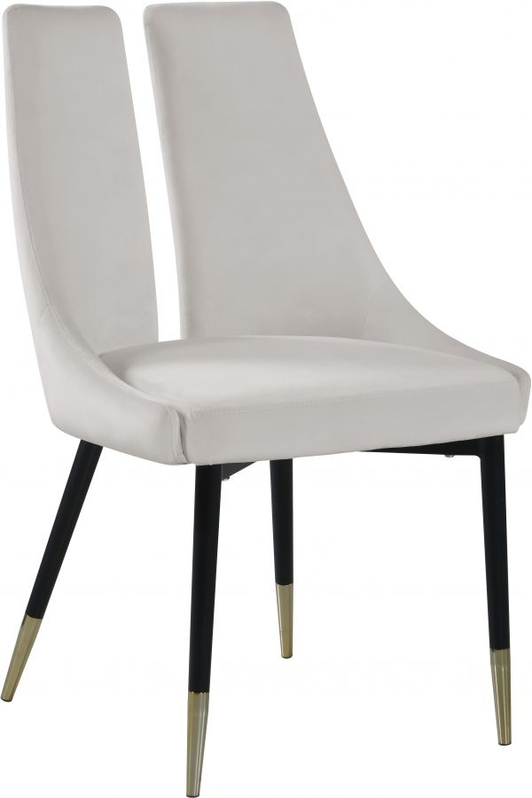 Meridian Furniture Sleek Cream Dining Chair-0