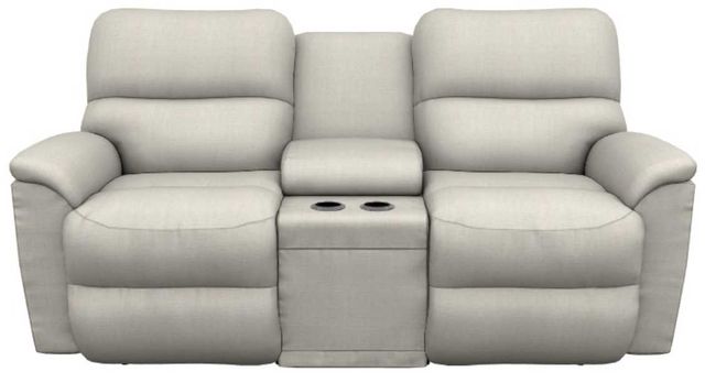 La-Z-Boy® Brooks Sugar Power Reclining Loveseat with Headrest and Console-1