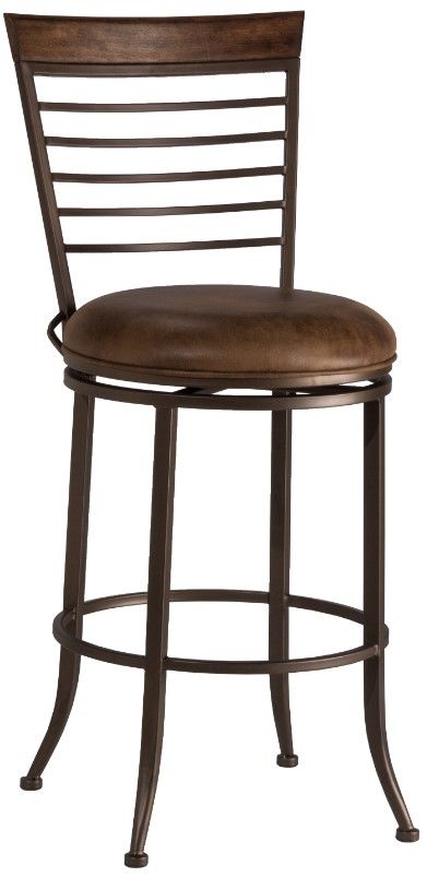 HH2 Home Terrell Brown Swivel Bar Stool-0