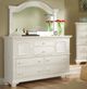American Woodcrafters 6510 Cottage Traditions 3-Piece Clean White Cottage Queen Bedroom Set-2