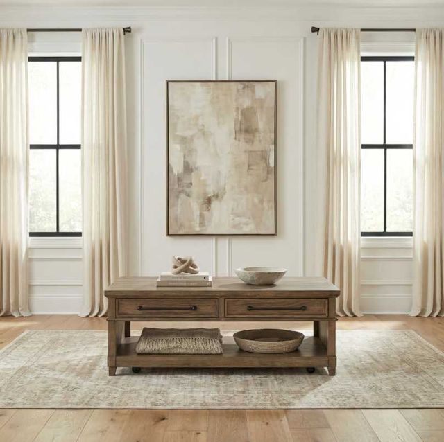 Liberty Furniture Artisan Home Sienna Stone Rectangular Cocktail Table-1