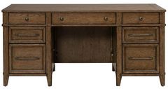 Liberty Furniture Carolina Park Amber Brown Jr Executive Desk