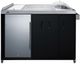 Summit® 60" Stainless Steel/Black Outdoor Portable Kitchenette -0