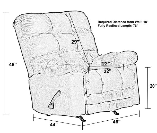 Catnapper® Cloud Nine Mossy Oak Break-up Chaise Rocker Recliner-2