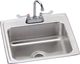 Elkay Lustertone® Classic Lustrous Satin 22" x 20" 2-Hole Single Bowl Drop-in Sink-0