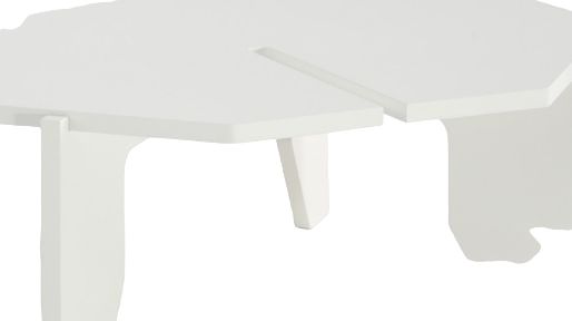 Natuzzi Editions Octopus Matte White Coffee Table-1