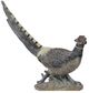A & B Home Gray Resin Tail Up Pheasant on Base Figurine-0
