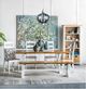 A & B Home Blue/White Wood Chandelier-5