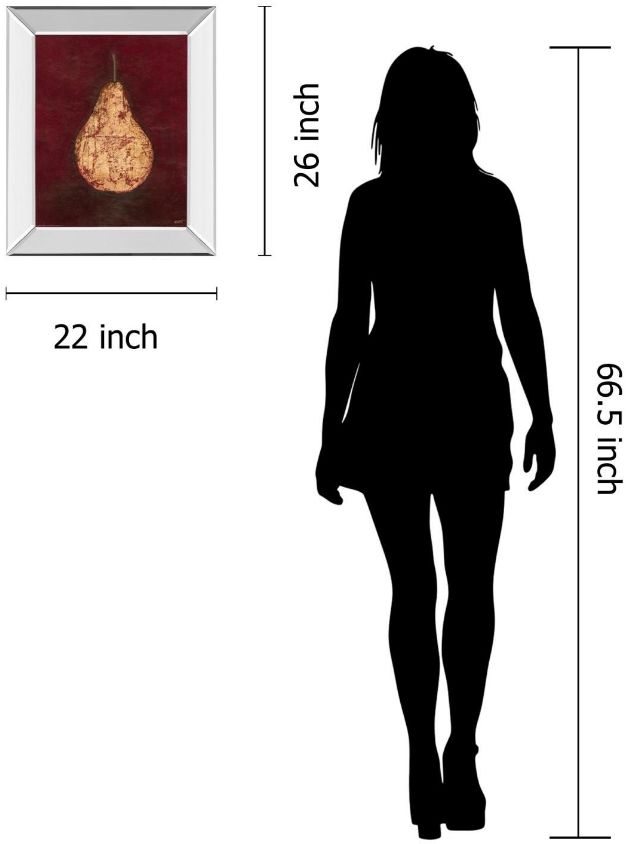 Classy Living Norman Wyatt Jr. Gold Pear Wall Art-2