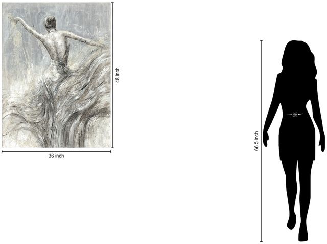 Classy Living Ethereal Grace in Motion Wall Art-2