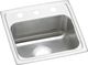 Elkay Lustertone® Classic Lustrous Satin 17" x 16" x 4" 3-Hole Single Bowl Drop-In ADA Sink-0
