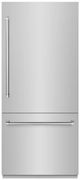ZLINE 36" 19.8 Cu. Ft. Stainless Steel Built-In Bottom Freezer Refrigerator with Graphite Gray Interior-0