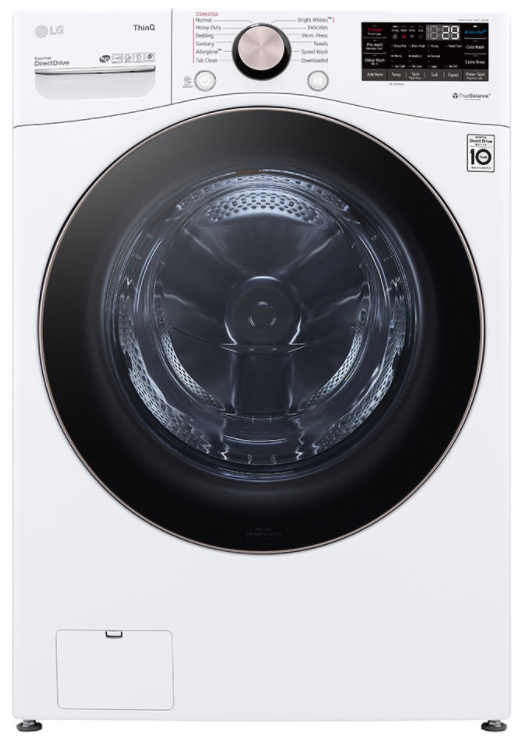 LG White Front Load Washer & Gas Dryer Laundry Pair-1