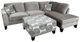 Porter International Designs Malibu 3-Piece Gray Sectional-0