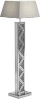 Coaster® Carmen Silver Geometric Base Floor Lamp-2